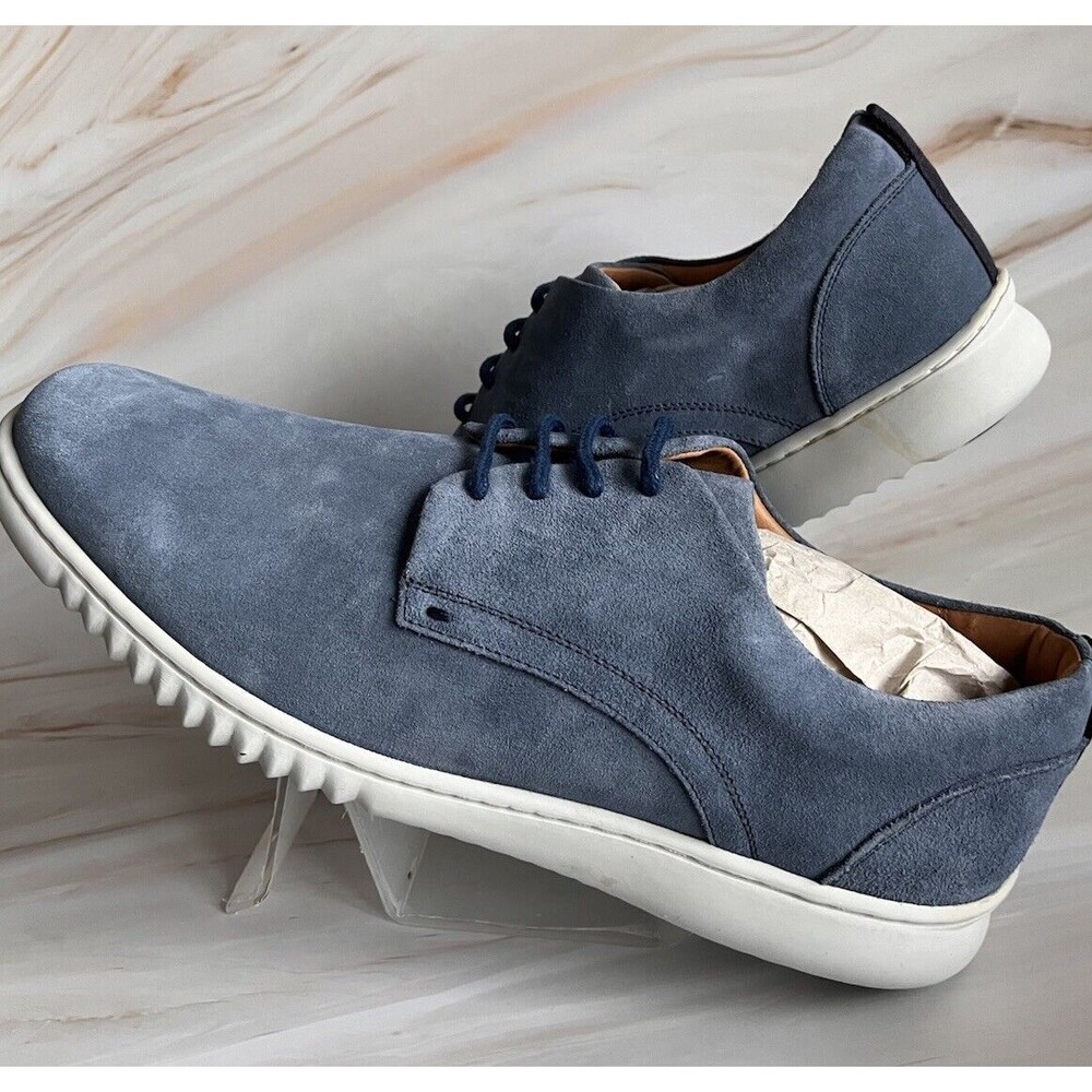 Driver Club USA Men's Oxford Shoes Size13 Leather Suede Sneaker Office Blue $149